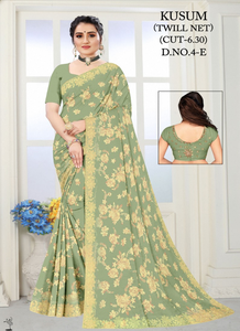 Sarees de Red Ajmera Fashion en Línea al Por Mayor, Mejor Precio, Colección de Diseñador Elegante, Protección Solar, Secado Rápido, para Fiestas Modernas - Product Image 6