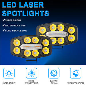 Faros LED de 10 Pulgadas para Camioneta, Luz de Trabajo Ovalada, 12V 120W, Impermeables, Faros Antiniebla para Todoterreno, ATV, SUV, Jeeps - Product Image 4