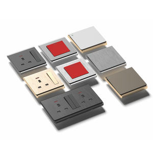 2 गिरोह 1 रास्ता 2 तरह सफेद ग्रे काली सॉकेट uk मानक स्विच सॉकेट लक्जरी फैशन गिरोह स्विच सॉकेट - Product Image 2