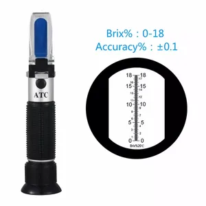 RHB-18ATC Handrefraktometer für 0-18 % Brix Honig mit ATC Brix Refraktometer für Zucker