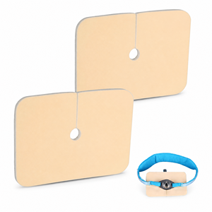 Pansement de trachéotomie en silicone de qualité médicale imperméable, coussinet de trachéotomie en mousse réutilisable, couvre-tube G pour le cou, pour soins post-chirurgicaux des adultes - Product Image 1