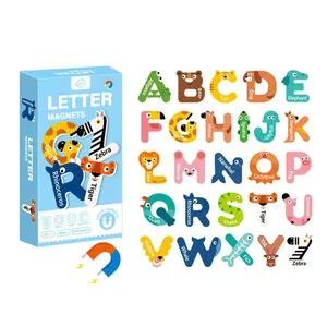 어린이 초기 교육 자기 냉장고 스티커 편지 동물인지 알파벳 문자 자석과 숫자 학습 퍼즐