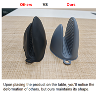 Mini mitaines de four en silicone de qualité alimentaire Gant de cuisson pour barbecue résistant à la chaleur Maniques de four pour la cuisine