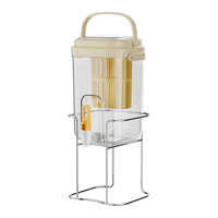 Pichet à eau en plastique de luxe léger, résistant à la chaleur, avec robinet, distributeur de thé aux fruits, pour boissons froides domestiques - Livraison gratuite