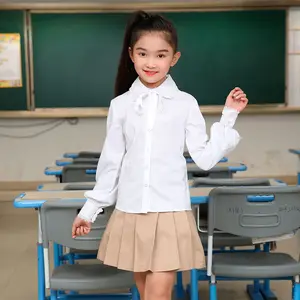 FAIBLE QUANTITÉ MINIMALE DE COMMANDE 100% Coton Japonais Uniforme Scolaire Nouveau Design Filles Jupes et Chemises Uniformes Scolaires