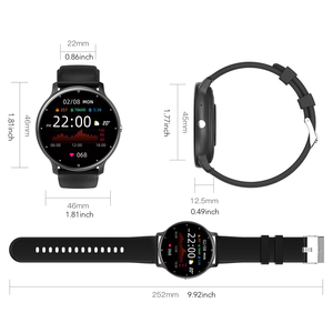 Jam Tangan Pintar ZongX Layar Bulat 1,28 inci 230mAh untuk Berjalan, Berlari, Bersepeda, Bola Basket, Sepak Bola, Berenang untuk Pria Wanita - Product Image 4