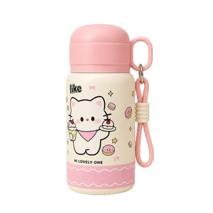 500ml Eco-Friendly Large Capacity Cute Cartoon <b>Kids</b> Insulated Stainless Steel Tumbler with Handle Portable for School - Product Image 6