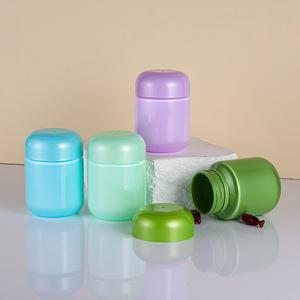 Flacon cylindrique en PET de 80 <span class=keywords><strong>ml</strong></span> pour médicaments liquides, gouttes oculaires, comprimés, bonbons, échantillons – Contenant vide - Product Image 1