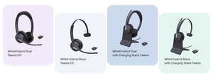 Casque sans fil hybride <span class=keywords><strong>DECT</strong></span>+ 5.2 à double mode Yealink WH64 Base Free <span class=keywords><strong>DECT</strong></span> - Product Image 2