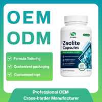 OEM ODM Private Label Zeoliet Capsules Natuurlijke Clinoptiloliet Detox Reiniging Darmbalans Immuunondersteuning Vegan Glutenvrij