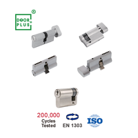 Cylindre de serrure à mortaise Euro Doorplus pour serrures de porte, en laiton, grade 3 ANSI, 3 clés, entraxe 50-90 mm