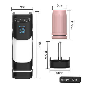 スマホホルダー付き、透明窓と加熱機能付き、振動・突き上げ・ストローク機能搭載のサイバーマスターベーション用セックストイ - Product Image 6
