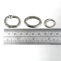 Fermoirs à ressort en alliage de zinc poli, boucles de bagages ovales, accessoires minimalistes pour la fabrication de bracelets DIY