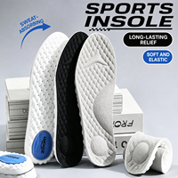 Semelles de sport améliorées avec coussinets de talon Zoom, légères, souples, élastiques, antibactériennes, désodorisantes, absorbant la transpiration, anti-choc en PU
