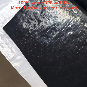 <span class=keywords><strong>Film</strong></span> tissé en polyéthylène haute densité (HDPE) renforcé 190 g/m², noir et blanc, avec revêtement anti-UV, imperméable, pour couverture de serre - Product Image 2