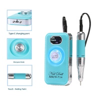 Machine à ongles électrique OEM/ODM 45000 tr/min 36W, batterie rechargeable 4000 mAh, sans fil, kit de manucure pour usage domestique et professionnel