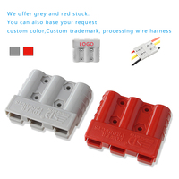 Connecteur d'alimentation en cuivre à 3 broches Sheng En Di 50A gris pour adaptateur, prise de charge de batterie 600V