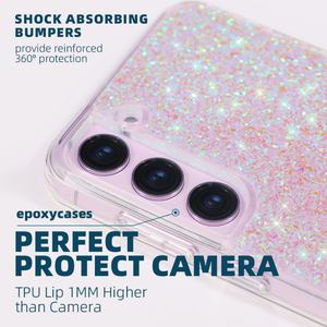 Nouvelles coques de téléphone tendance avec paillettes, antichoc, coque de téléphone mobile S23 Plus pour Samsung S24 S22 Plus - Product Image 4