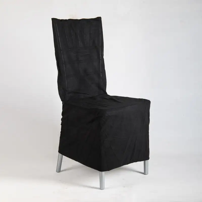 Commercio all'ingrosso a prova di polvere Grey flanella Hotel mobile sedia di protezione sedia nera seduta