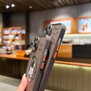 เคสโทรศัพท์แม่เหล็ก PC ผิวด้านลายนักบินอวกาศสำหรับ iPhone 16 Plus ป้องกันด้านหลังสีขาว - Product Image 3