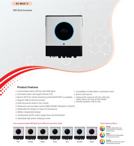 <span class=keywords><strong>Axpert</strong></span> <span class=keywords><strong>Max</strong></span> II 8kw 48v à 230v Support parallèle 8kw onduleur hors réseau 48v 8000w mppt onduleur solaire hybride - Product Image 5