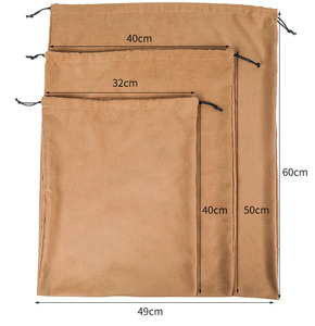 Wholesale Custom Print logo Flannelette Fabric Luxury Drawstring Velvet <strong>Dust</strong> <strong>Bags</strong> for <strong>Handbags</strong> - Product Image 4