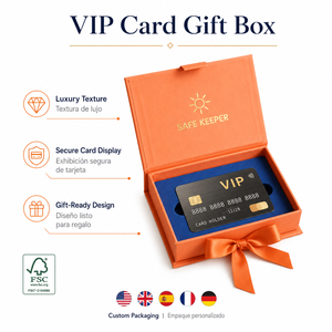Modern Wholesale Custom VIP Card Packaging Fsc Certified Credit Card Gift <b>Box</b> With Custom Logo Print Rigid Cardboard Case - Product Image 3