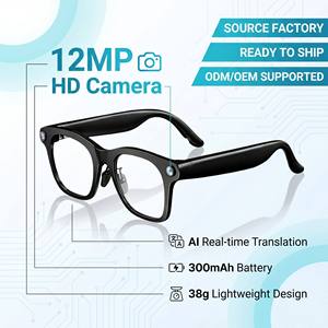 แว่นตาอัจฉริยะ AI รุ่นใหม่ปี 2026 พร้อมเลนส์ออปติคอล กล้อง 12MP WhatsApp ChatGPT <span class=keywords><strong>แปล</strong></span><span class=keywords><strong>ภาษา</strong></span>แบบเรียลไทม์พร้อมกัน น้ำหนักเบาพิเศษ - Product Image 1
