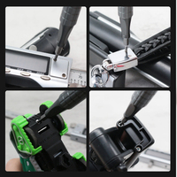 Outils de réparation d'iPhone XIXI DIY OEM, 12 en 1, poignée en aluminium anodisé, embout magnétique en acier au chrome-vanadium, tournevis à double tête