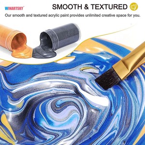 14 màu kim loại sơn Acrylic nghệ thuật thiết lập cho Bộ dụng cụ và sáng tạo - Product Image 3