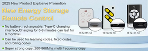 YET2194 SE Factory Energy Storage Keys <span class=keywords><strong>Control</strong></span> remoto 433Mhz 315MHz Código de aprendizaje Rolling Code Transmisor RF para puerta de garaje - Product Image 2