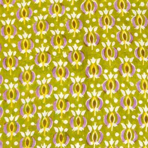 ผ้าฝ้ายวอยล์พิมพ์ลายด้วยมือแบบอินเดีย 100% เคลือบ PU เป็นมิตรกับสิ่งแวดล้อม เนื้อผ้าเบา นุ่มลื่น ทอลายทวิลล์ ลายดอกไม้ - Product Image 3