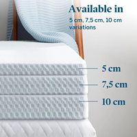 3 Zoll dicke weiche und atmungsaktive maschinen wasch bare Gel Memory Foam Matratze Topper Cover Kunden spezifische Größen Single Queen King