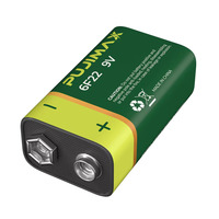 Pasokan pabrik baterai sel kering karbon seng 6F22 9V baterai tugas berat 1 buah baterai karbon seng untuk mikrofon Multimeter Mainan