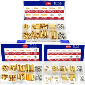 Hexagonal Copper <b>Spacer</b> Set M2.5 160Pcs Electronics Repair Parts Boxed - Product Image 2