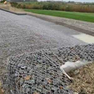 Maille de gabion certifiée CE, <span class=keywords><strong>Philippines</strong></span>, maille hexagonale tissée pour panier de gabion et matelas - Product Image 1