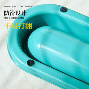 Daoge Long Strip <b>Cat</b> Bowl Pp Material Anti Tipping Feeding Dish For Multi <b>Cats</b> Pet <b>Feeder</b> - Product Image 4