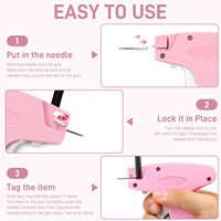 Kit de pistolet d'étiquetage de vêtements portable Alltin avec 2000 attaches, 6 aiguilles en ABS et acier inoxydable pour la vente au détail de vêtements et la couture DIY