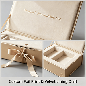Custom Silver Foil Stamped Rigid Gift Box Die Cut Foam Insert Luxury Packaging For Skincare <b>Wedding</b> PR Gift Sets Wholesale - Product Image 4