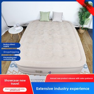 Colchón Inflable <span class=keywords><strong>de</strong></span> PVC, Elevado y Engrosado, con Superficie Aterciopelada, Colchón Automático Moderno, Cama Alta, Colchón <span class=keywords><strong>de</strong></span> Aire Doble para el Hogar, Muebles para el Hogar - Product Image 2