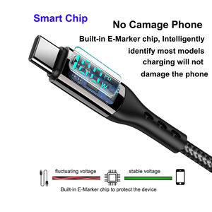 Cable de carga rápida para pantalla LED, cable USB tipo C a USB C PD100W 27W 5A para Macbook, IPad, Lenovo, portátil, Xiaomi, Samsung y Huawei - Product Image 3