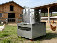 Plumeuse à poulet électrique portative Hongfu I Bell, 220V, haute productivité, 600 plumes/heure