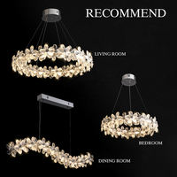 Lustres en cristal K9 de luxe moderne avec éclairage LED pour salle à manger, hall d'hôtel, restaurant
