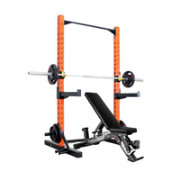 Support de Squat multifonctionnel commercial équipement de gymnastique puissance Fitness haltère banc presse Squat Rack pour l'entraînement du dos