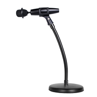 Support de microphone Yinyu MS029 avec base en acier robuste et col de cygne réglable pour l'enregistrement en studio