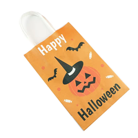 Sacs en papier kraft personnalisés pour Halloween, écologiques et recyclables, pour l'emballage de cadeaux de fête, vente en gros