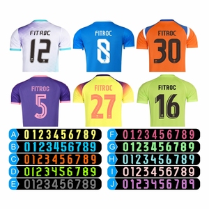 Fitroc OEM Geprint Korte Top Kwaliteit Jacquard Stof Speler Versie Voetbalshirt Uniform Set Vintage Retro Voetbaltenue voor Heren - Product Image 5