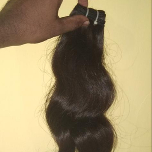 Extensión de cabello indio Virgen sin procesar, calidad superior, 100%, extensión de cabello de templo de India - Product Image 1