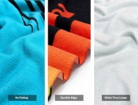 Serviette de plage en microfibre EYZ avec logo personnalisé, super absorbante, séchage rapide, impression personnalisée pour la plage, la piscine et les voyages
