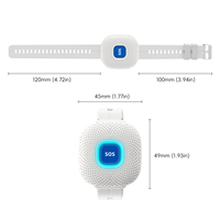 Bracelet WiFi avec bouton SOS, étanche, application Tuya, système d'appel d'urgence personnel, bouton de panique portable pour patients et personnes âgées